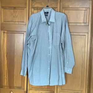 Stafford 20 men shirt white navy mustard plaid